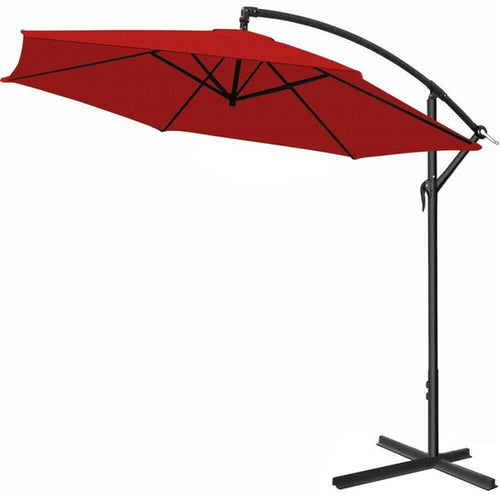 Kingsleeve Parasol flottant - Manivelle inclinable Ø300cm - Rouge - a42f927b20c45730a444ecffa93089232319e754_Enriched_product_image
