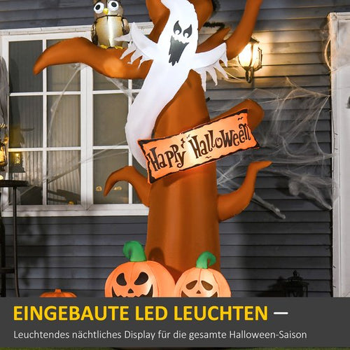HOMCOM Arbre gonflable Halloween fantôme avec modules LED pour jardin polyester marron 844-396V90 - a5001f3bfe85f0116eea6a0b2ecbcbdb6bc1d7d7_Enriched_product_image