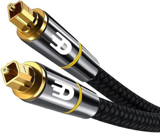 Drivv. Premium Toslink Optical Cable Nylon - Câble audio optique - Mâle vers Mâle - 3 mètres - Noir - a5fe0cc8d53047210176141066783b09b0f54012_Enriched_product_image_c347007f-cfed-42d2-9a8a-eeeeda746333