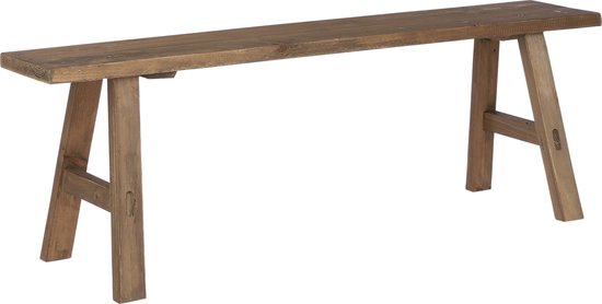 Banc en bois - Mica Decorations - L108 x L20 x H37 cm - Bois recyclé - Marron - a89e1698a625c6fe0a0a9de1f719647b907335d2_Enriched_product_image