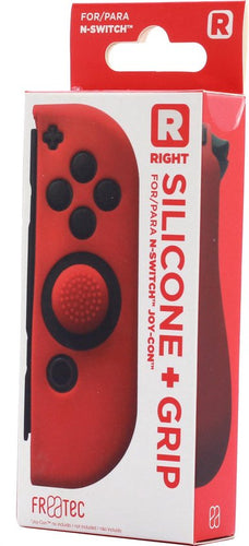 Silicone Skin for Joy Con Controller - Right - Red + Grips - suitable for Nintendo (OLED) Switch - add5bd61197bee71015995e79fb2d62c3ca1c6ec_Enriched_product_image
