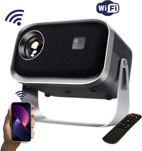 S.F.® - Mini Beamer - Projecteur de cinéma avec Bluetooth - Beamer portable - Qualité 4K - Argent - aeffc8dd0054a42514aea33a5ec4f03980eb9366_Enriched_product_image