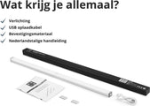 Lampe à détecteur H&C - Détecteur de mouvement et rechargeable par USB - 15 x 1,85 x 1,7 cm - argenté - ba9b0b806928a5ae821553d3eae6d54520ad0f0e_1200x851_1_bb8ac81c-8505-446d-a8d9-97291d6ebaf3