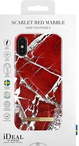iDeal of Sweden Fashion Case Apple iPhone X / XS Scarlet Red Marble - bc1abb9b-5c8a-4763-823c-15f9b95233f0_f538ad75-c489-4238-936b-e36354442d70