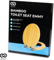 Infinity Goods Bamboo Toilet Seat Emmy - Siège de toilette avec couvercle - Charnières en acier inoxydable - Quincaillerie de fixation incluse - bc98e870602f25a3737fc64072688ff222b62dd9_Enriched_product_image