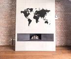 MiMi Innovations® Luxury Wooden World Map - Décoration murale - Véritable puzzle - 150x90 cm/59.1x35.4 inches - Noir - bd568e880fa0ac74770dfedd37c8cdc349755ab0_Enriched_product_image