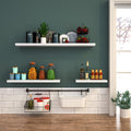 Etagère murale flottante Casaria - 110 cm/15kg chargeable - Blanc brillant - c36d8a728bed04f162f71db715c76f068244f3c6_Enriched_product_image