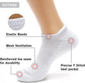 Monfoot - Chaussettes de sport basses blanches - Hommes, Femmes, Unisexe - 10 Paires - Blanches - Respirantes - c6f6ef3b0ebfcd885012b84fa88f524699fc599f_Enriched_product_image