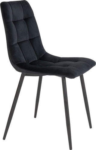 Chaise de salle à manger - House Nordic Middelfart - Velours noir - Lot de 2 - cd16db02778136aeb97583924fc28f2383292451_Enriched_product_image