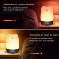 Réveil Lumineux - Loftey - Réveil numérique avec lampe progressive - 7 sons de la nature - Fonction Snooze - Blanc - cd2000f9d8224a2b974b8a0713d7966e02820af4_5