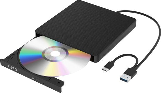 Lecteur DVD externe - UPLY - Windows et Mac - USB C et USB 3.0 - Pour ordinateur portable - Lecteur et graveur DVD externe - CD - cd5def6d1a93c433b98cd056cdc48fe5b2f8d11b_Enriched_product_image