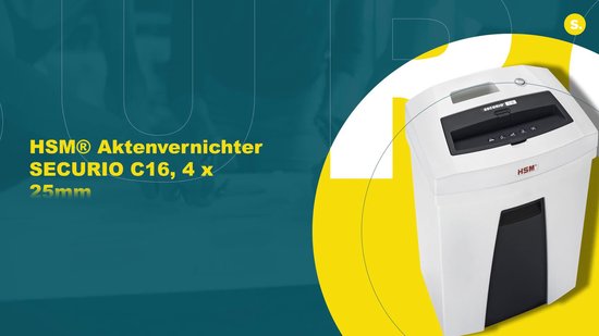 HSM SECURIO C16 - Déchiqueteuse de papier - niveau de sécurité 4 - déchiquette - 7 feuilles - cfd02627632c5fe086a5dc20b5e8f1fe6b4a8967_Enriched_product_image_2b51ec87-7d96-4a05-8e2c-daf3083e0cbe
