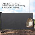 Store latéral - Infinity Goods - 300 x 160 cm - Extensible - Rétractable - Protection solaire - Résistant aux intempéries - Anthracite - d98d20435692e0e66f9e1ee95946fc1db040fcd8_Enriched_product_image