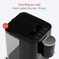 KitchenBrothers Distributeur d'eau chaude - 2.9L - Ecran tactile - Robinet d'eau chaude - 2600W - Noir - dd4b588d-f44b-49a6-abce-be66614359ab