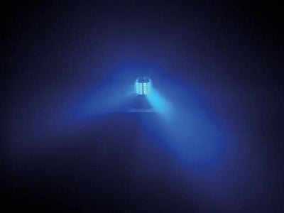 HQ-Power Lampe clignotante avec 108 LED, augmente la sécurité et la visibilité, vitesse de rotation réglable, adaptateur d'alimentation/chargeur inclus, économe en énergie, 14 VDC, bleu - debfa27714ad6d13faeaffe7829f2a34f32bc5d4_Enriched_product_image