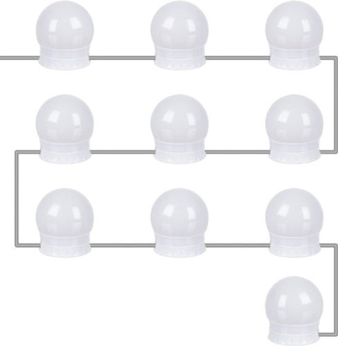 Miroir hollywoodien avec 10 ampoules LED - Dimmable - 10 positions incluses Contrôleur - e130e8036f7b00914311c98f873c09a3e6206506_Enriched_product_image