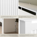 tectake® Habillage de radiateur - Cache-radiateur - Panneau de radiateur - Habillage de radiateur - Habillage de chauffage - Modèle à lamelles, avec tablette - Dimensions div. - 172,3x19x82cm - blanc - e1e3c5f269c3802088cf610fc002206806cfe326_Enriched_product_image_1a8b85e9-2f92-4de6-98f1-1d19034d6abc