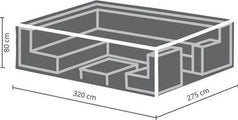 Perel Housse extérieure pour set de jardin, grise, rectangulaire, 320 cm x 275 cm x 80 cm - eaebbe67bf86ecd14e9c569c176e9dcefd2c32aa_Enriched_product_image