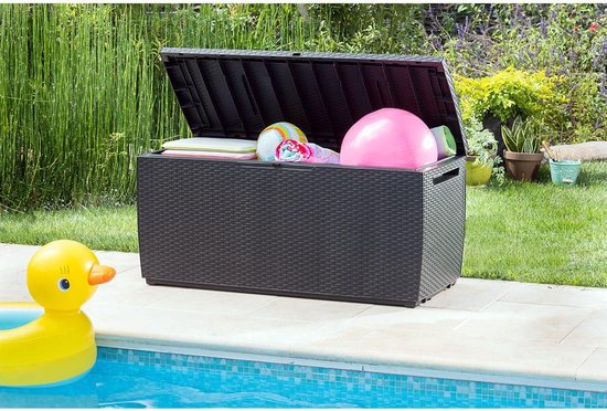 Keter Storage Box Capri - 305L Roues Verrouillable - Anthracite - ee607a0be732e07fbdd6b900d57fa8114028b6d5_Enriched_product_image