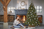 Décoration de Noël - House of Seasons - Jupe de Sapin - H26 x Ø50 cm - Seagrass - Off White - f0d4cb59416afbe5ed52734f2963ee21e707e7d1_Enriched_product_image