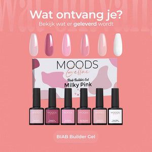 Moods Gellac BIAB - Builder in a Bottle - BIAB Nail Builder Gel - Milky Pink - HEMA & TPO Free - f390837b4247a952a8281be612c3857709c943f9_Enriched_product_image