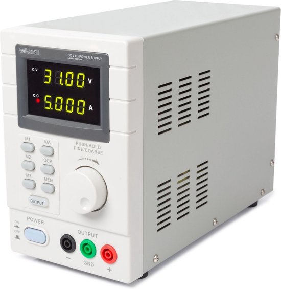 Alimentation de laboratoire Velleman, programmable via PC, réglable, 0-30 VDC/5 A, limitation de courant, protection contre les courts-circuits, deux affichages LED à 4 chiffres, connexion USB - f41313bbf064d624826ab4c8c0048453bc92f766_Enriched_product_image