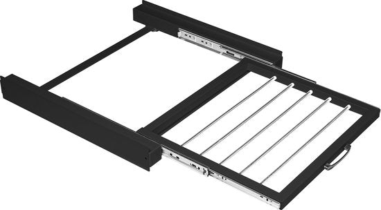 Vonia Spacer Washer Dryer - Stacking Kit Washer Dryer - Universal - Extendable Towel Holder - Black - f4de53e8f802c86ad725ab54536f97d8e13f00ea_Enriched_product_image