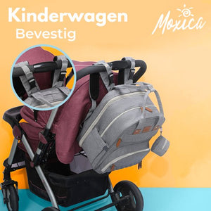 Sac à langer Moxica avec matelas à langer - Sac à dos - Sac à langer - Sac pour bébé - Sacs à langer - f5c6fd7c7eee7a6f0440f1cbe63956bbdd0b925b_Enriched_product_image