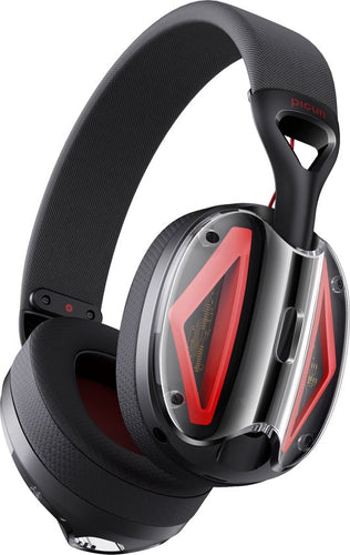 Picun G1 - Casque de jeu sans fil 2,4 GHz - Casque supra-auriculaire - Avec microphone - PC/PS4/PS5/Nintendo Switch - Noir rouge - f62d1a5bffb07290f8590040bf722dbfc0ed7d1c_Enriched_product_image