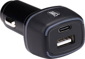 All Ride Car Charger USB - Avec connexion USB-A et USB-C - Power Delivery/ Fast Charge 18W - Connexion à l'allume-cigarette de la voiture - Plastique - Noir - f96631caa4c8ba7cc036b43ff2d2d29099ac1d5b_Enriched_product_image