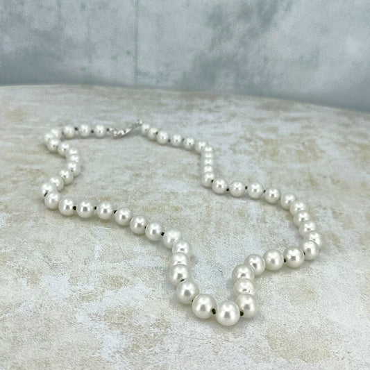 Truly Yours Pearl Necklace with 14K Gold Clasp