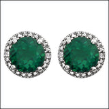 Emerald Birtthstone Earrings