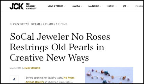 Artisan Pearl Stringing at No Roses Jewelry