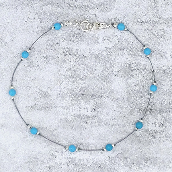 Simple Silk Bracelet Turquoise