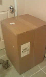 Oooh, what a big box.  I wonder what could be inside...
