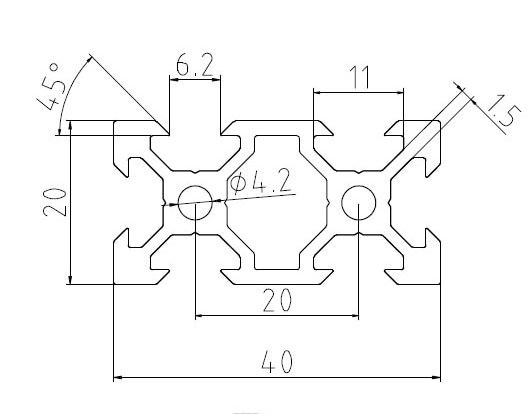 V Slot Dimensions