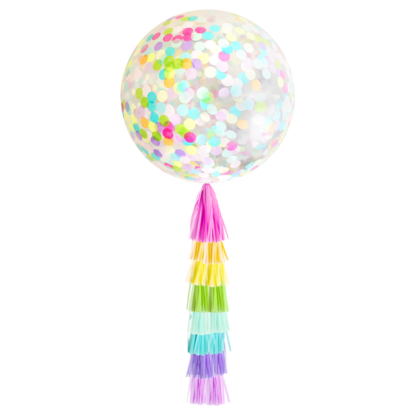Pastel Tassel Balloon Weight Tail 6ft
