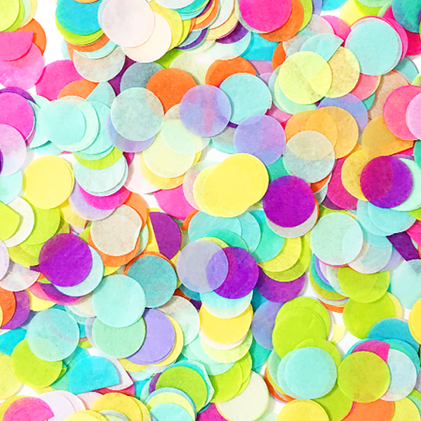 Tissue Paper Confetti Pastel Rainbow Pink Orange Yellow Mint