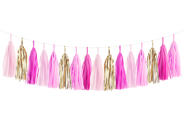 Tassel Garland Kit - Pink Grapefruit (Pink & Orange)