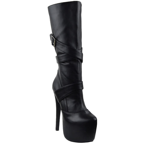 stiletto calf boots