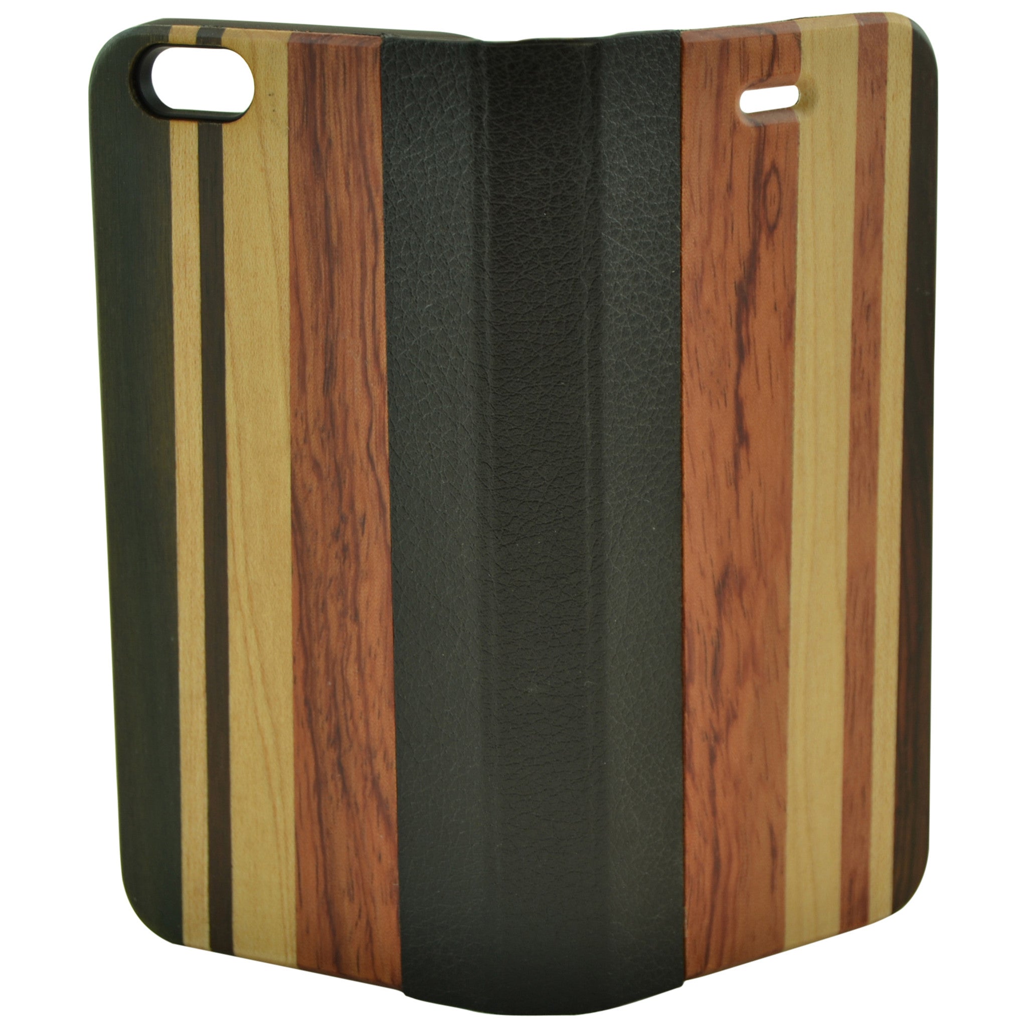 Wooden Case iPhone 6 Hard Cover Mix Leather Wood Cell Phone Ca Multi