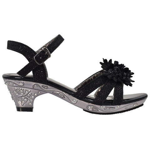 dressy black sandals low heel