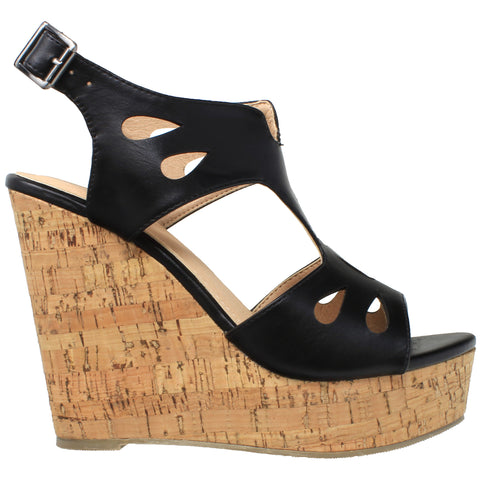 slingback cork wedges