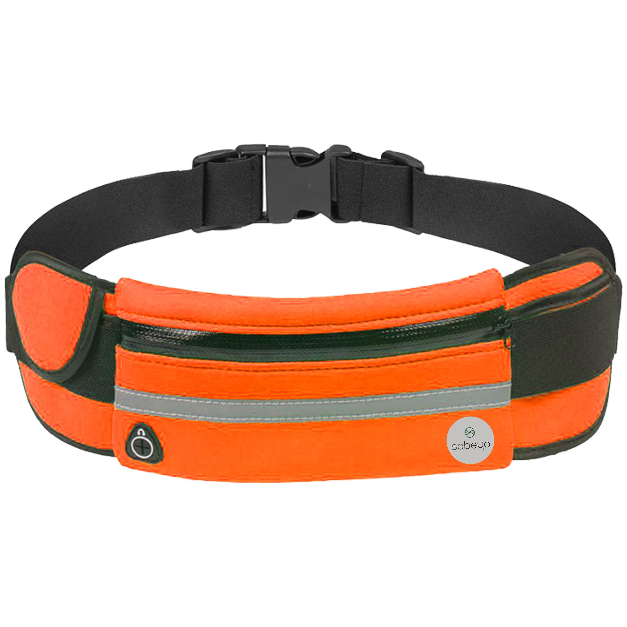 SOBEYO Unisex Water Proof Waist Bag Buckle Reflective Strip