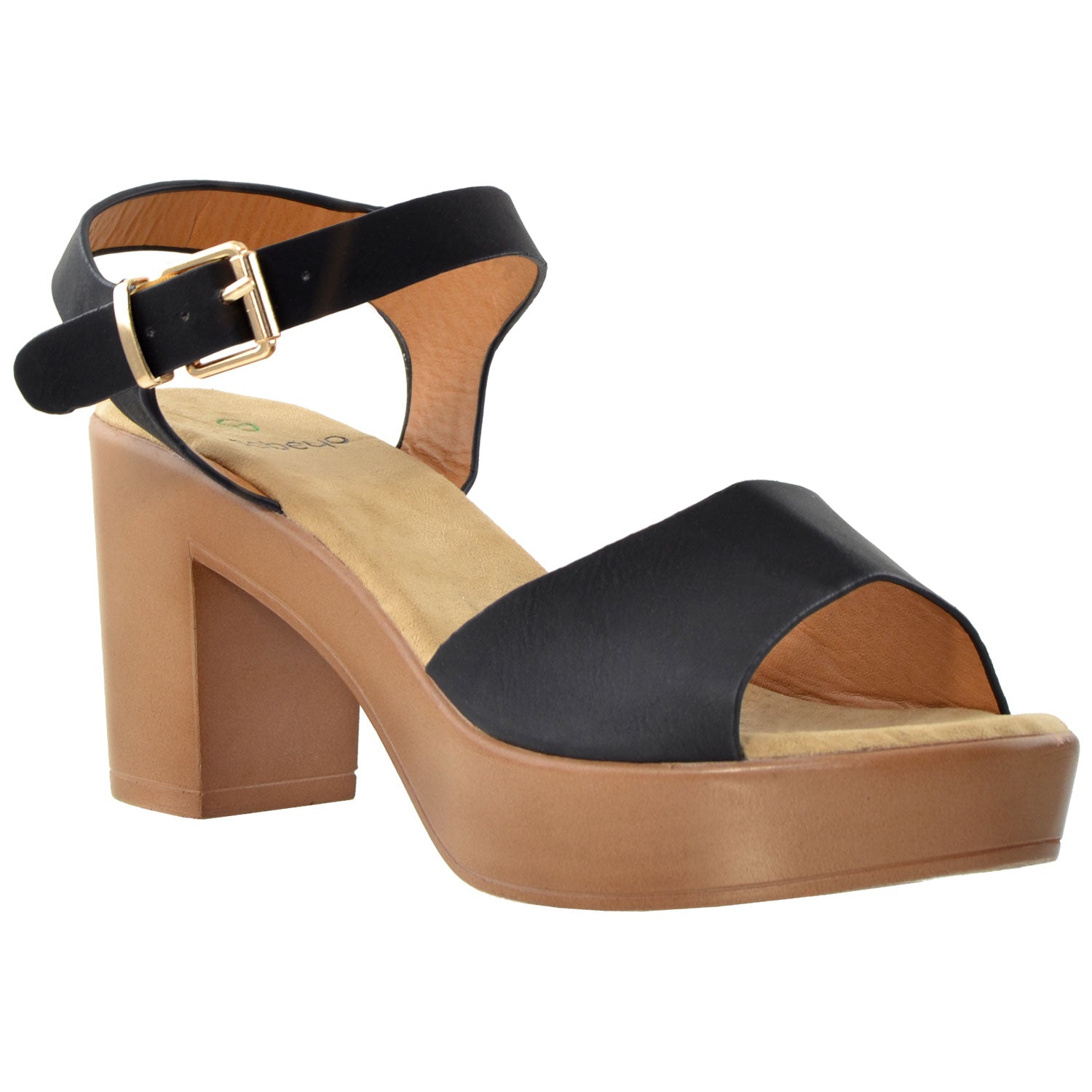 Block Heel Platform Sandal