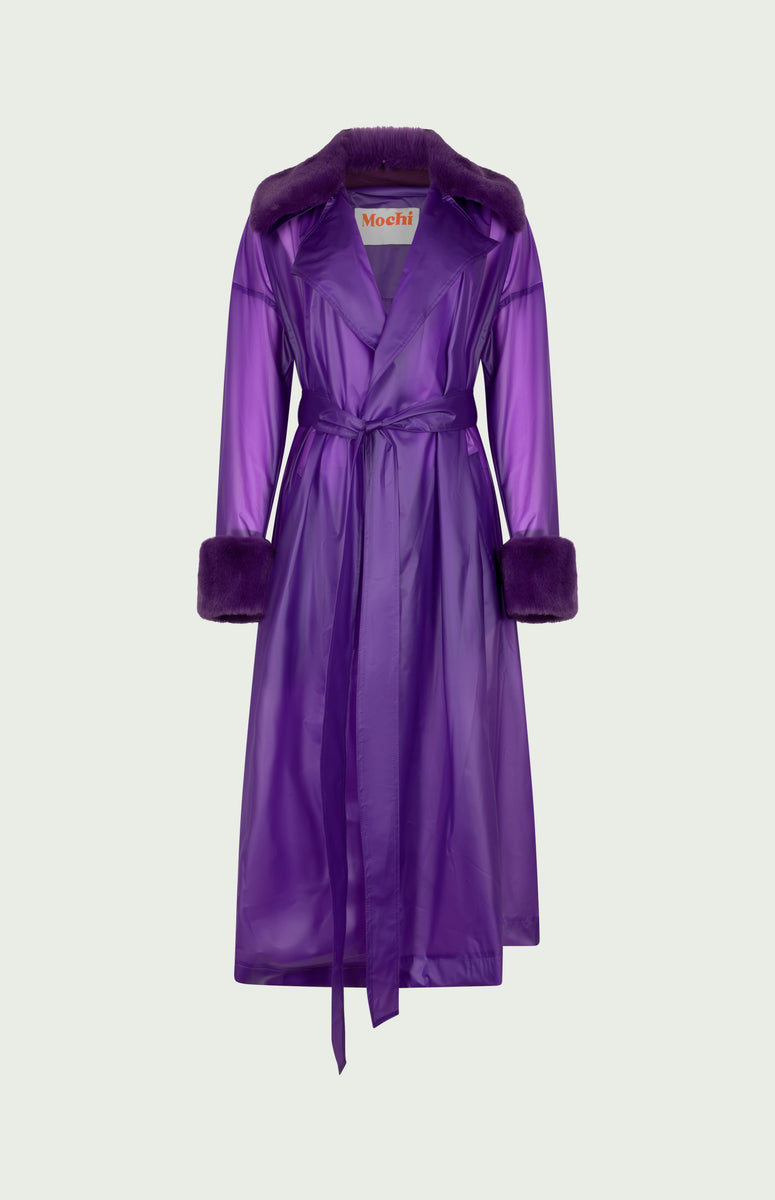 Limited Edition Keizer Faux Fur Coat Purple | Shop Online | Mochi ...