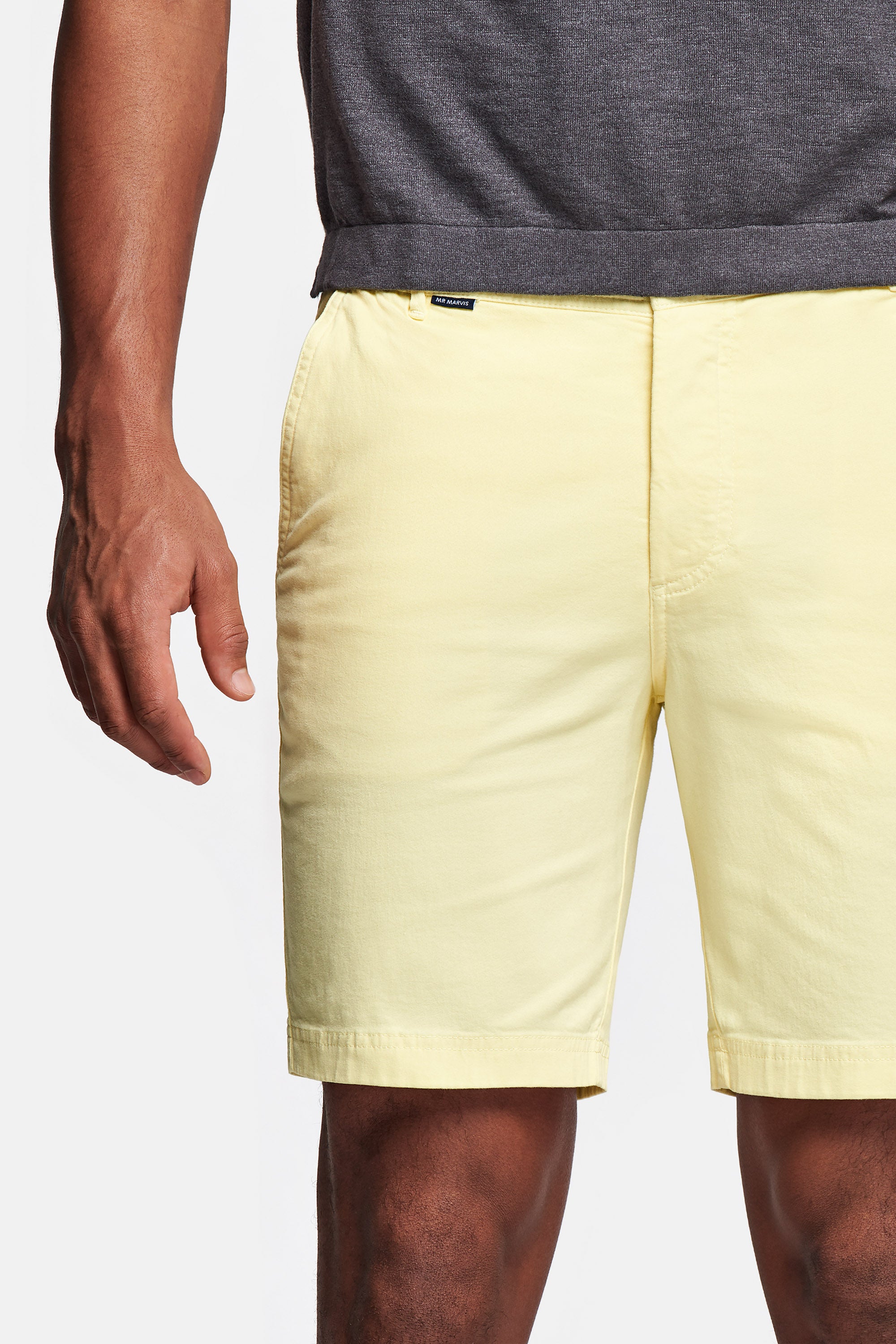 The Limoncellos | MR MARVIS Shorts | Light Yellow | Stretch Cotton