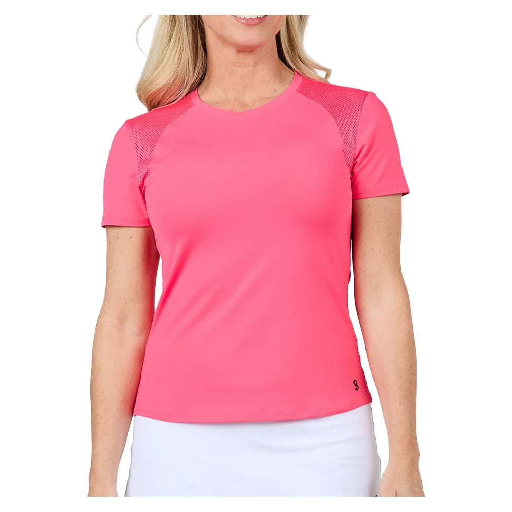 Women`s Short Sleeve Tennis Top Amore