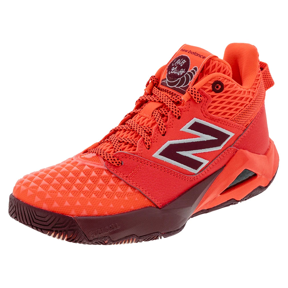 Women`s Coco CG2 B Width Tennis Shoes Urgent Red and Monarch Burgundy