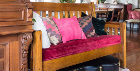 kilim pillow cover on sofa